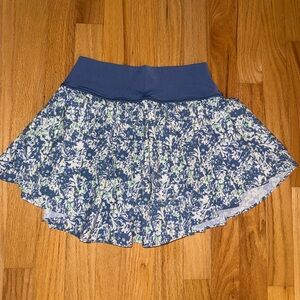 Women’s Blue Floral Sport Skort